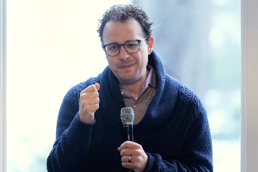FILE - Dario Amodei, CEO & Co-Founder of Anthropic, speaks on a panel at the convening of the International Network of AI Safety Institutes at the Golden Gate Club at the Presidio in San Francisco, Nov. 20, 2024. (AP Photo/Jeff Chiu, File)