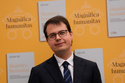 Anthropic co-founder Christopher Olah poses for a portrait at the end of the presentation of Pope Leo XIV's first encyclical, "Magnifica humanitas: On Safeguarding the Human Person in the Time of Artificial Intelligence," at the Vatican, Monday, May 25, 2026. (AP Photo/Alessandra Tarantino)