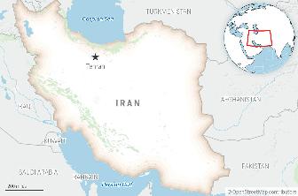 This is a locator map for Iran with its capital, Tehran. (AP Photo)