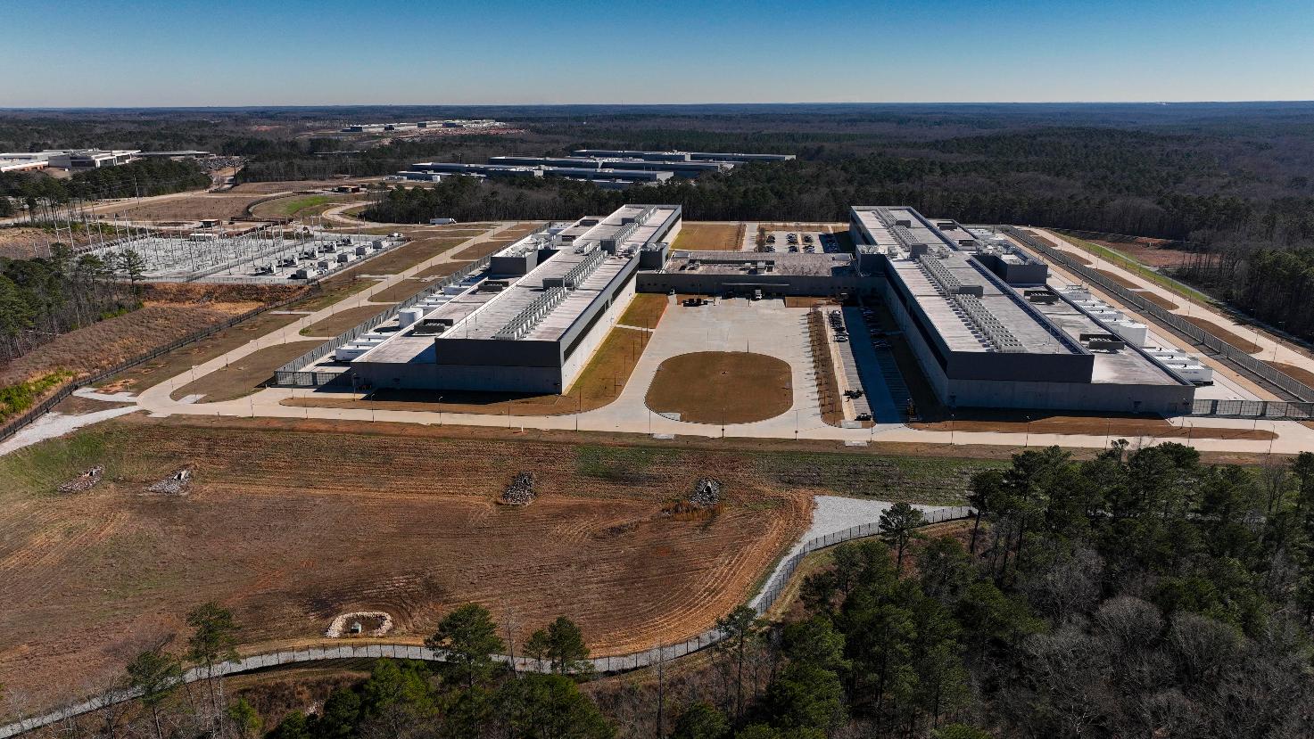 FILE - Meta's Stanton Springs Data Center is seen Tuesday, Jan. 13, 2026, in Newton County, East of Atlanta. (AP Photo/Mike Stewart, File)