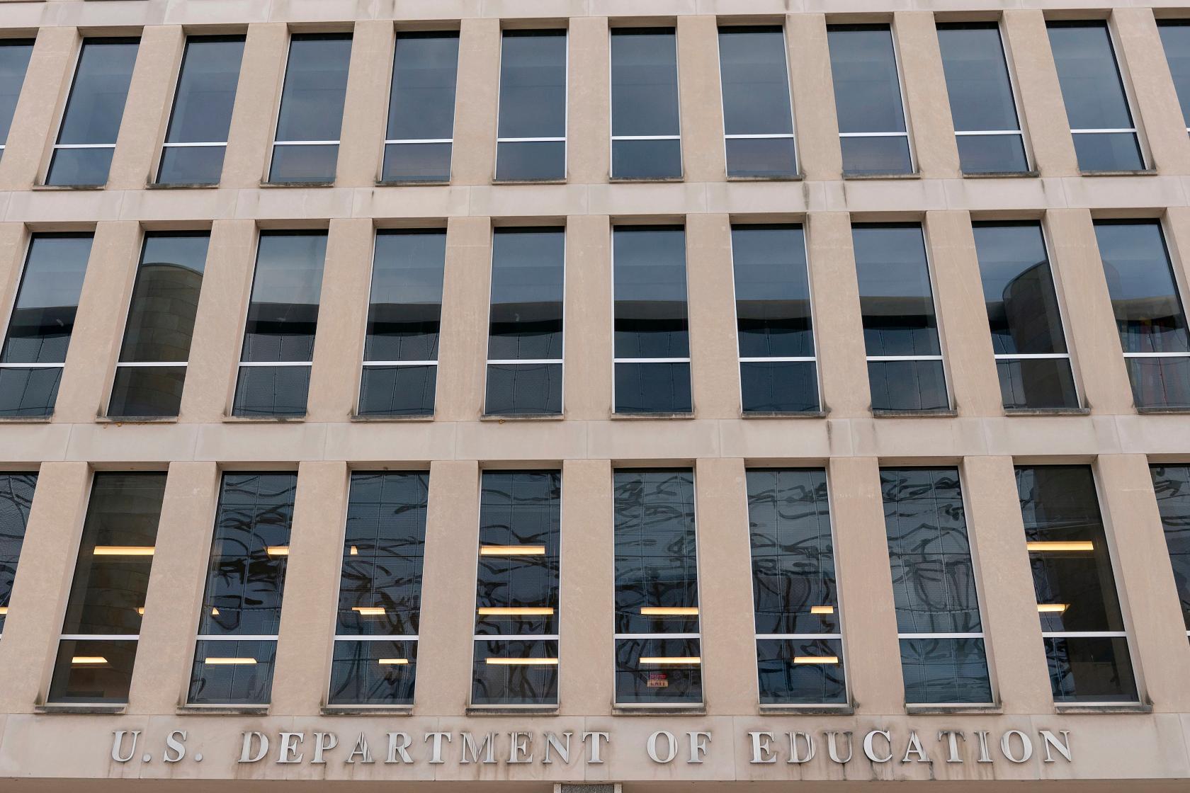 FILE - The U.S. Department of Education building is seen in Washington, Nov. 18, 2024. (AP Photo/Jose Luis Magana, File)