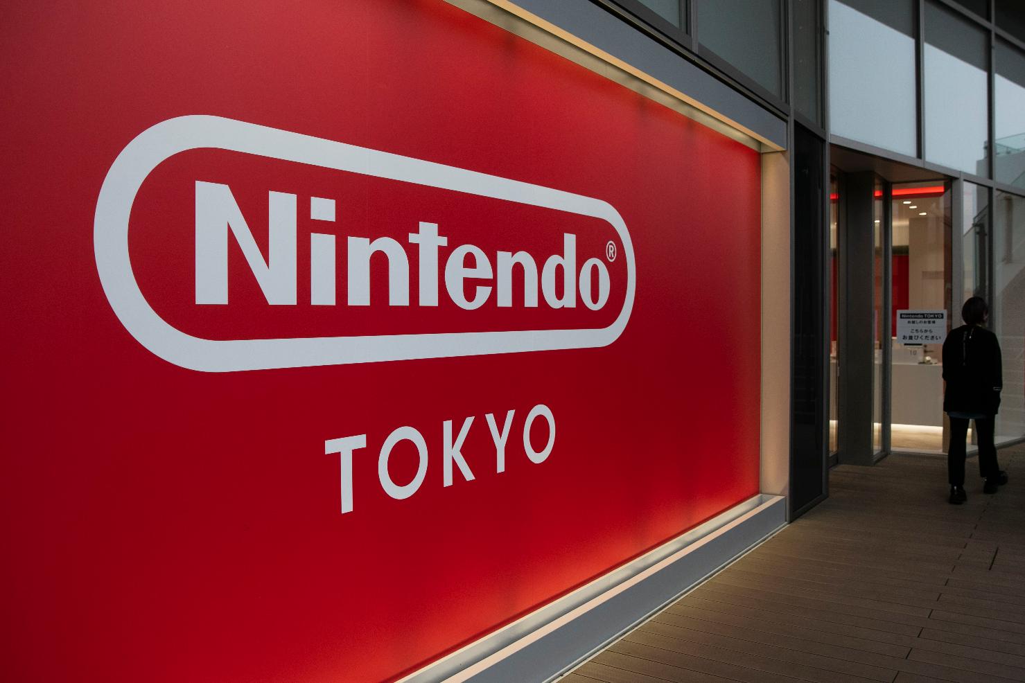 FILE - A Nintendo sign is seen outside Nintendo's official store in the Shibuya district of Tokyo, Jan. 23, 2020. (AP Photo/Jae C. Hong, File)