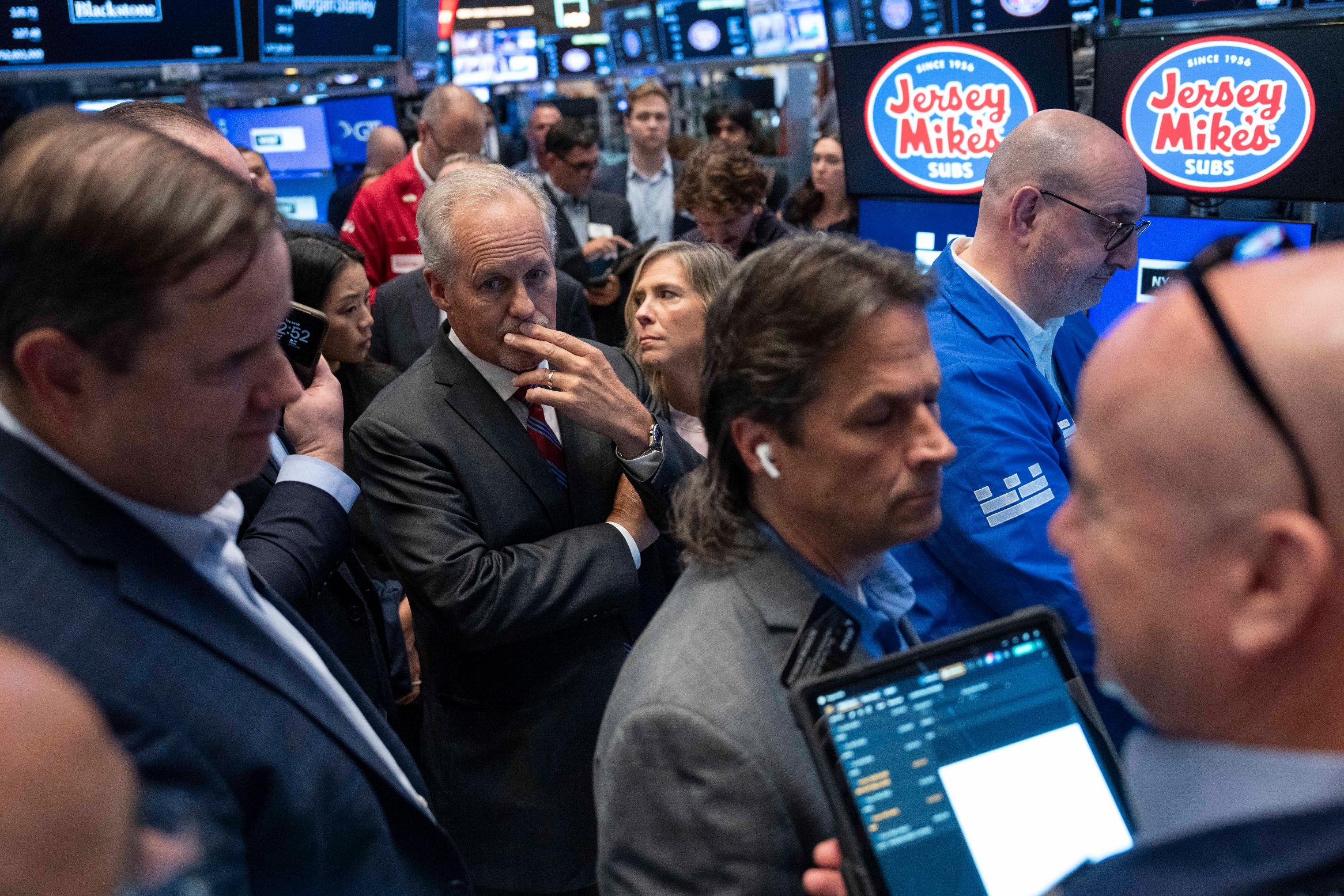 Jersey Mike's Subs' CEO Charlie Morrison waits for his company's IPO on the floor of the New York Stock Exchange, Thursday, July 30, 2026, in New York. (AP Photo/Yuki Iwamura)