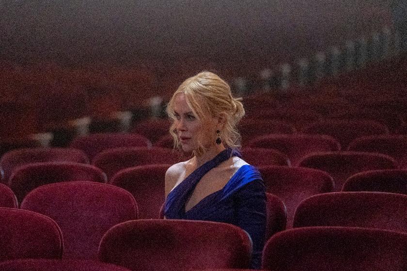 This image released by A24 shows Nicole Kidman in a scene from "Babygirl." (Niko Tavernise/A24 via AP)