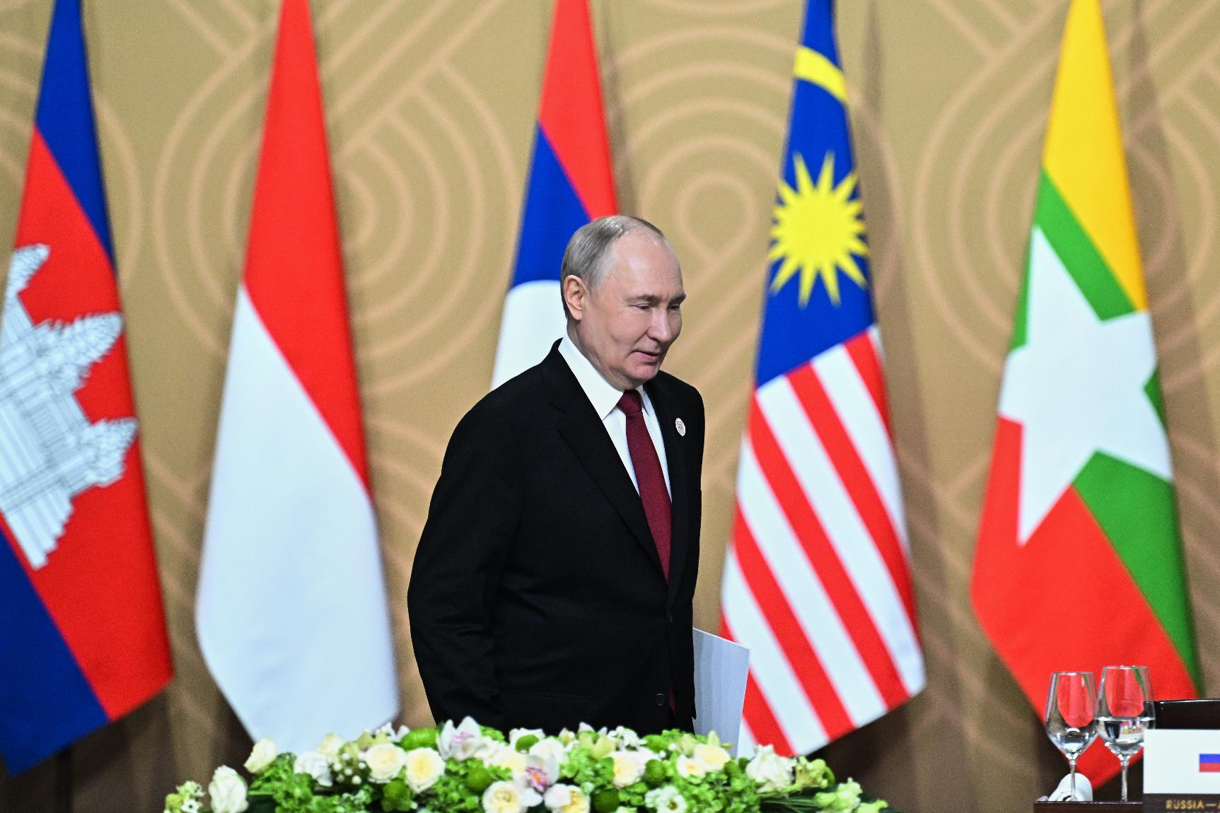 Russian President Vladimir Putin attends the Russia-ASEAN summit in Kazan, Russia, Thursday, June 18, 2026. (Sergei Bobylev/Sputnik, Kremlin Pool Photo via AP)