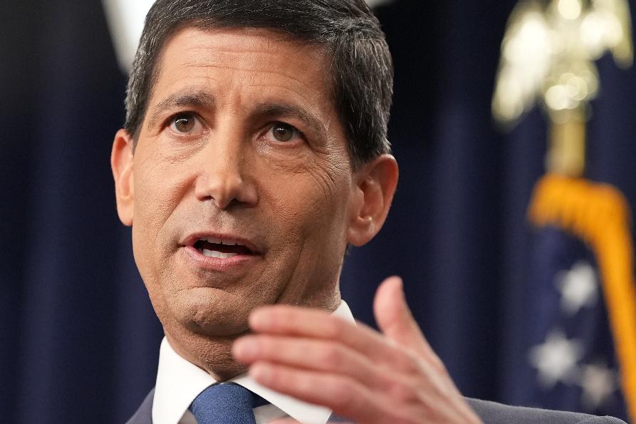 El presidente de la Reserva Federal Kevin Warsh en la sede de esa institución, el 29 de julio del 2026. (AP foto/Mark Schiefelbein)