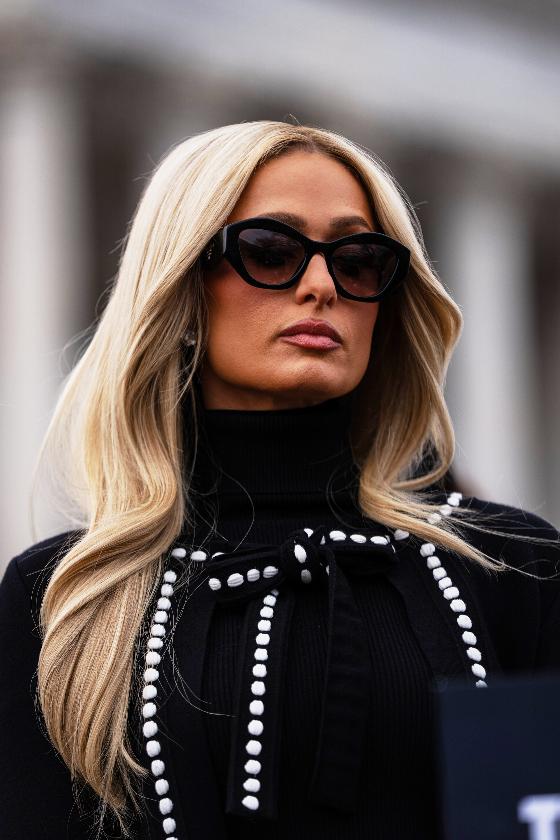 FILE - Paris Hilton attends a news conference at the Capitol, Thursday, Jan. 22, 2026, in Washington. (AP Photo/Allison Robbert,File)